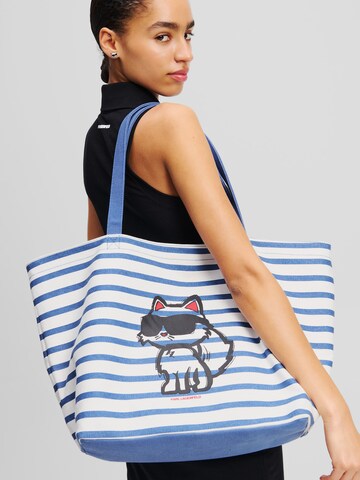 Cabas Karl Lagerfeld en bleu