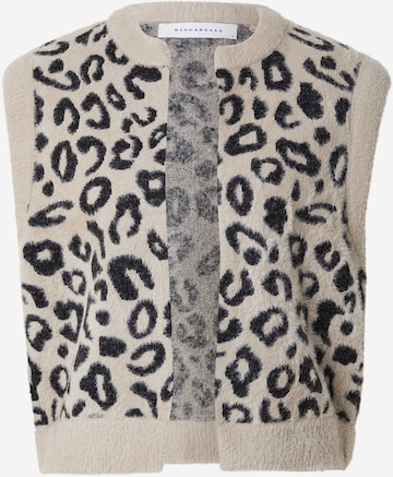 RINO & PELLEKardigan bez rukava 'Elona' - smeđa boja: prednji dio