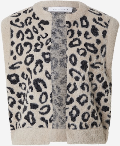 RINO & PELLE Kardigan bez rukava 'Elona' u svijetlosmeđa / crna, Pregled proizvoda