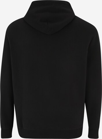 Bluză de molton de la Calvin Klein Big & Tall pe negru