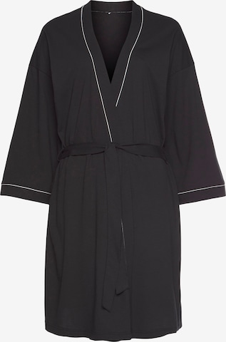 Robe de chambre VIVANCE en noir : devant