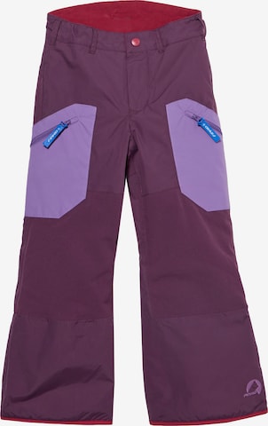 FINKID - Regular Calças funcionais 'TOBI' em roxo: frente