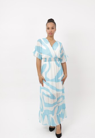 Elara Dress in Green: front
