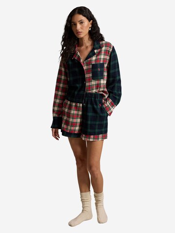 Polo Ralph Lauren Pyjama ' Crop & Boxer - Cozy Flannel ' in Gemengde kleuren