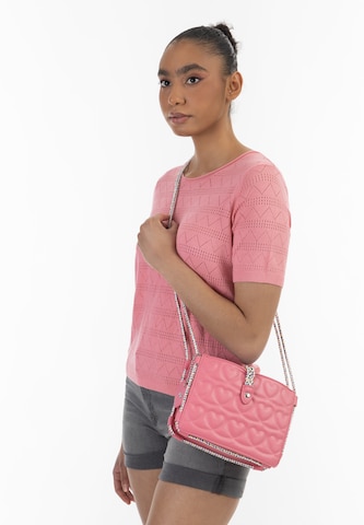 MYMO - Bolso de hombro en rosa: frente