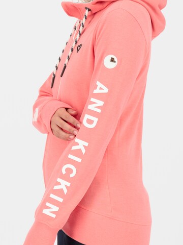 alife & kickin - Sudadera con cremallera 'Jessy' en naranja
