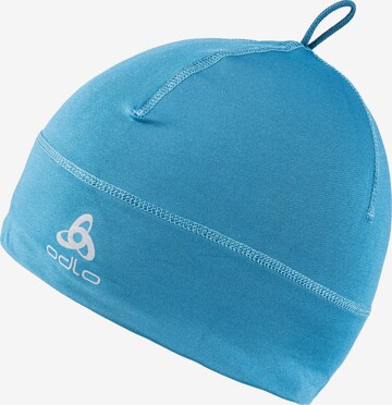 ODLO Athletic Hat 'POLYKNIT WARM ECO' in Blue: front