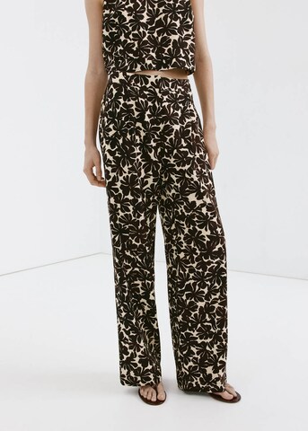 MANGO Wide Leg Hose 'Jamie' in Beige: Vorderseite