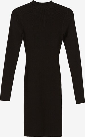 Bershka Knitted dress in Black: front