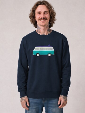 Watapparel Sweatshirt 'California Dream' in Blauw: voorkant