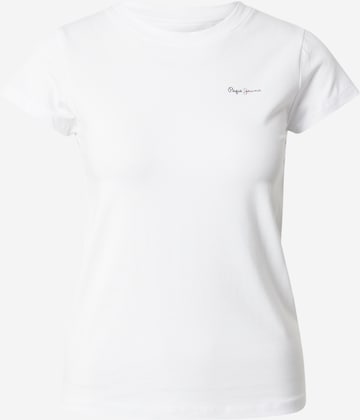 Pepe Jeans T-shirt i vit: framsida