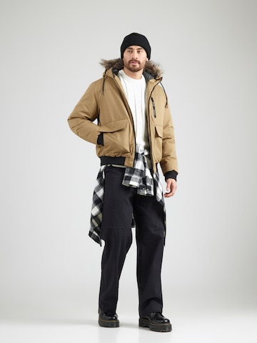 Veste d’hiver 'CHARLIE' JACK & JONES en beige