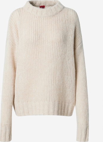 HUGO Sweater 'Sloos' in Beige: front