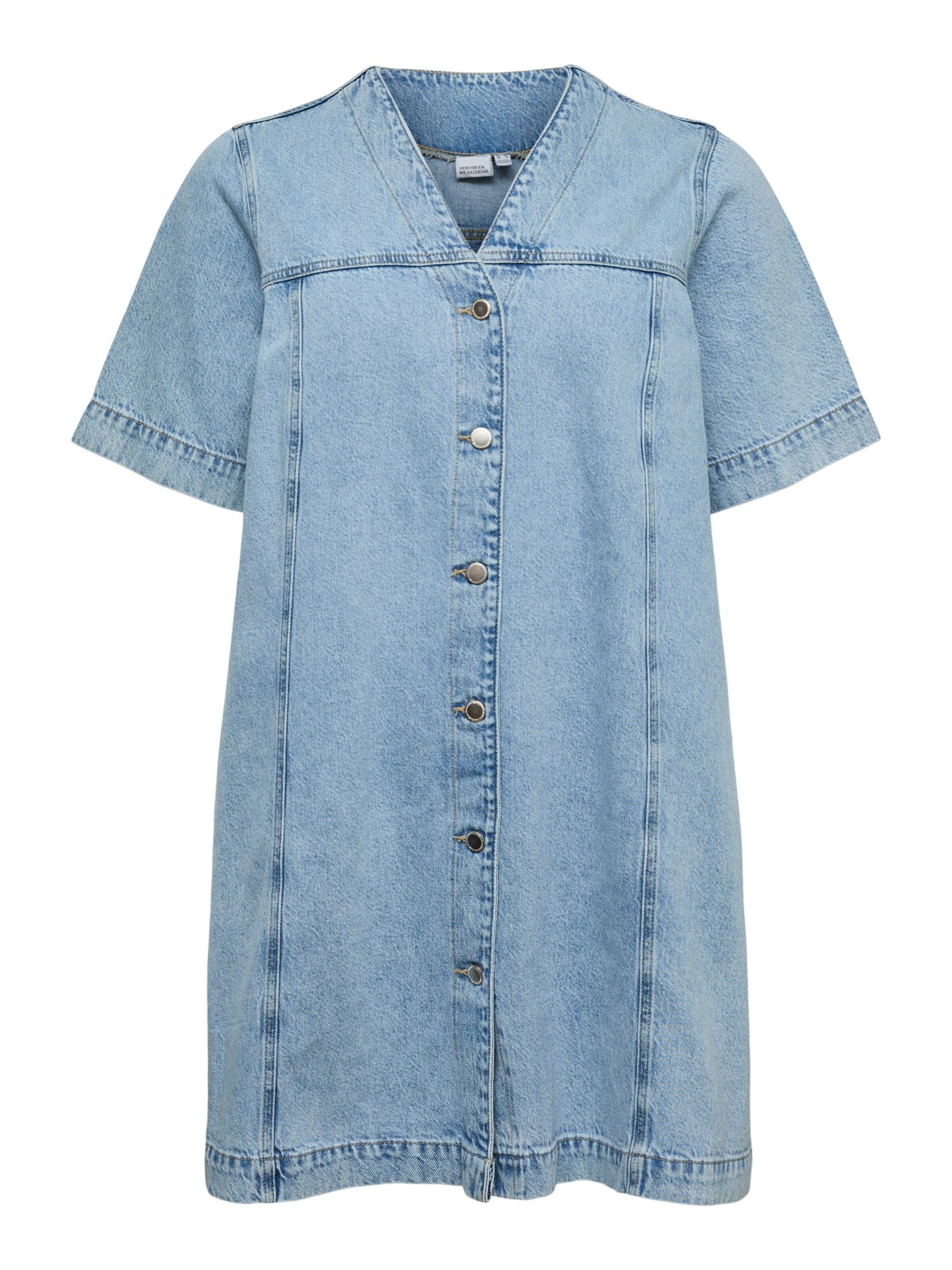 Vero Moda Curve - Vestido 'VMCFONDA' en azul: frente