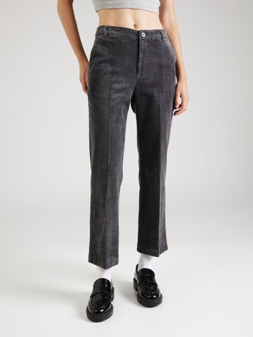 Part Two Regular Trousers with creases 'Misha' in Grey: front