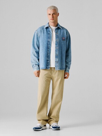 Red Bull Racing x Pepe Jeans Regular fit Button Up Shirt in Blue