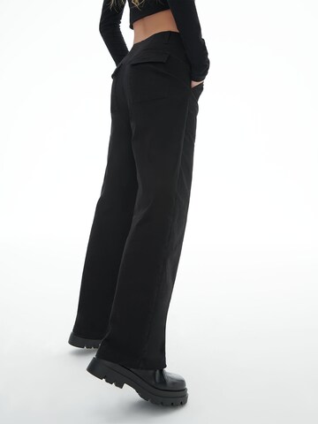 LENI KLUM x ABOUT YOU Loose fit Trousers 'Hailey' in Black