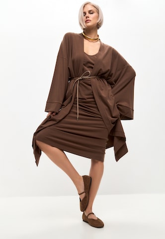 CESARE GASPARI Strap ballerina in Brown