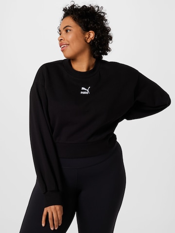 PUMA Sweatshirt in Black: front