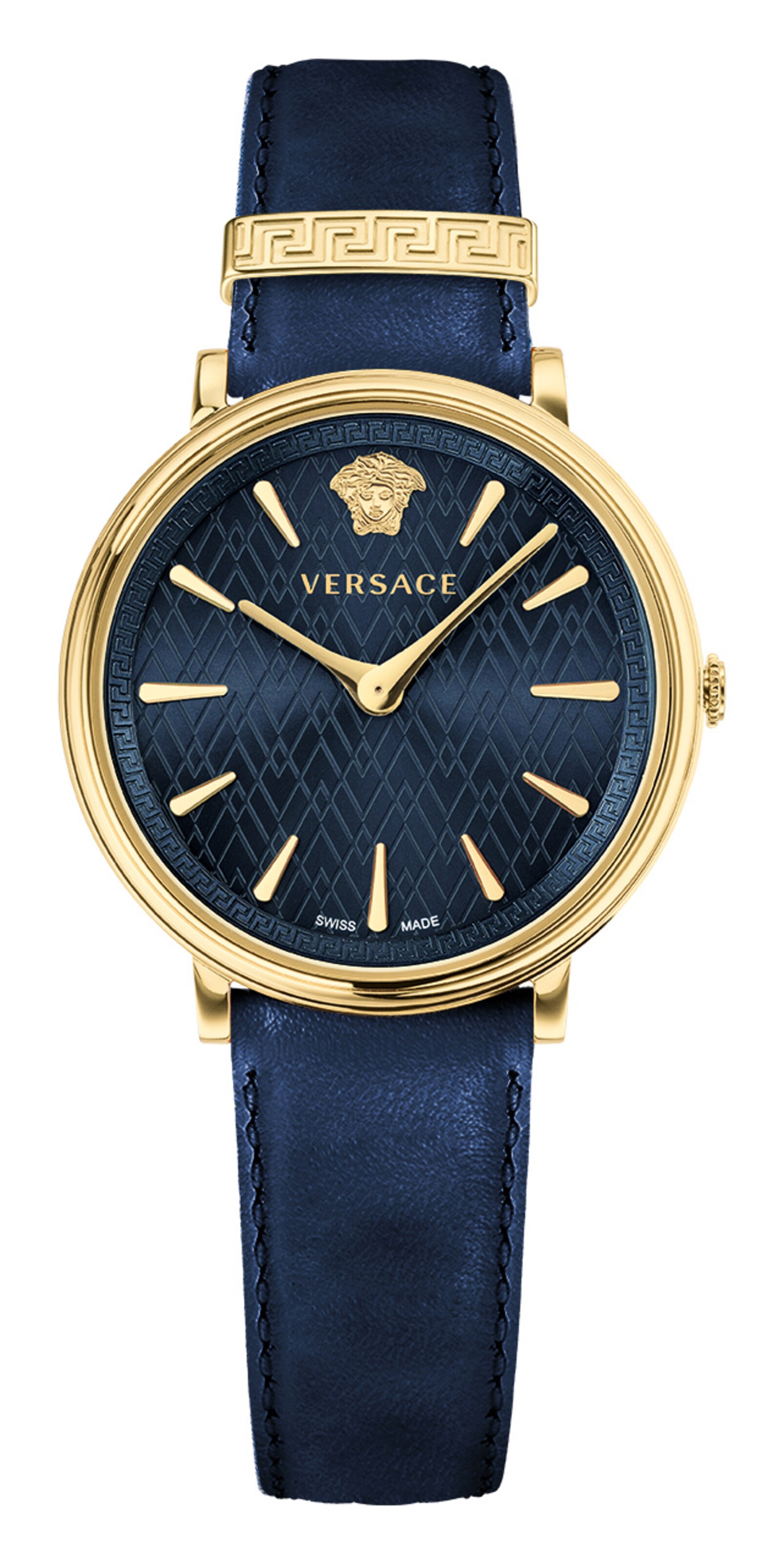 VERSACE Analoog horloge in Blauw: voorkant