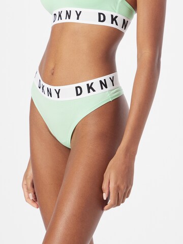 DKNY Intimates Thong in Green: front