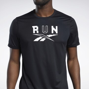 T-Shirt fonctionnel Reebok en noir