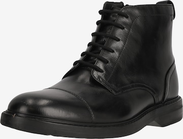 Boots stringati 'Aldwin Cap' di CLARKS in nero: frontale
