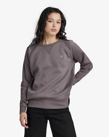 G-Star RAW Sweatshirt 'Premium Core 2.0' in Grijs: voorkant