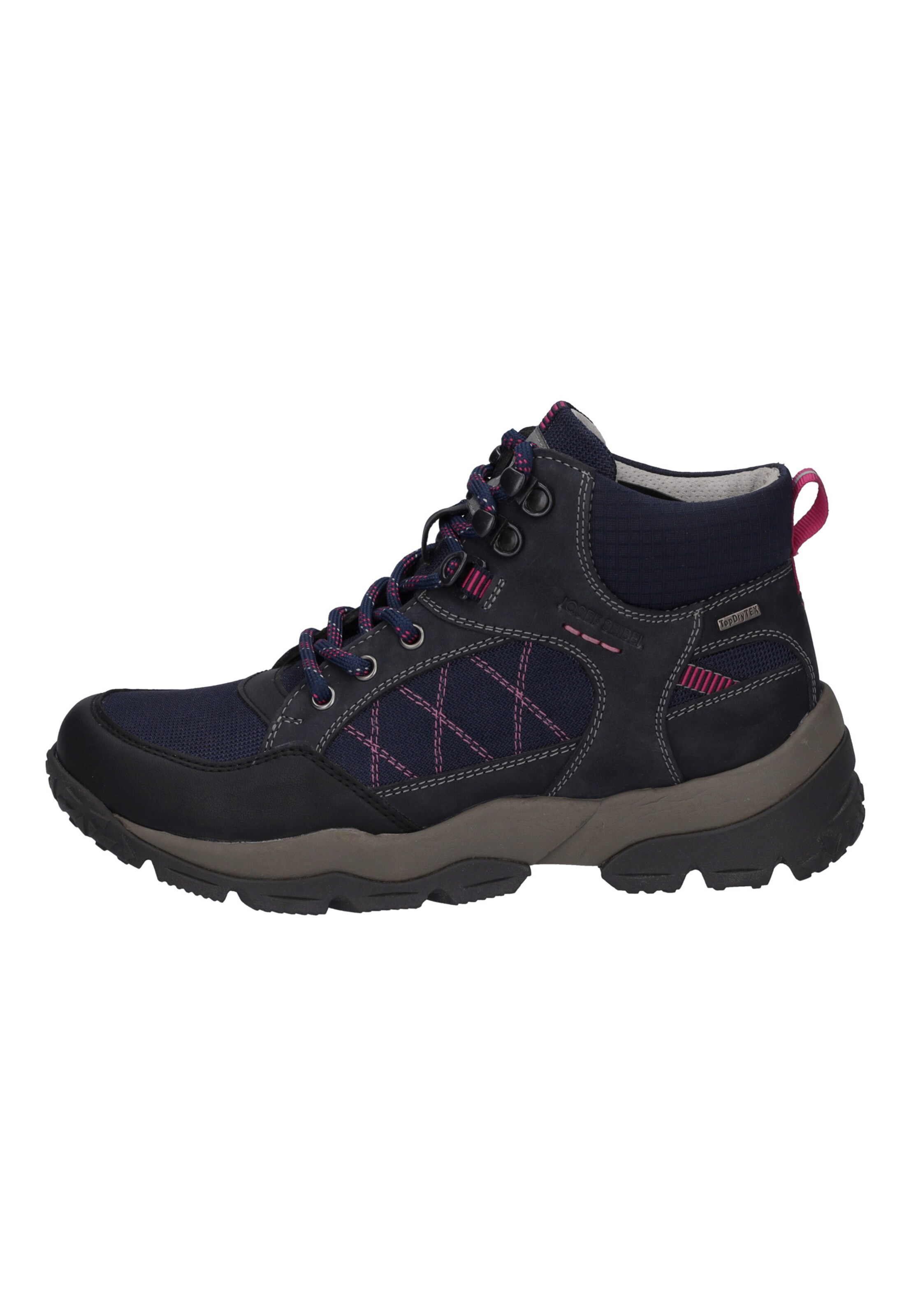 JOSEF SEIBEL Schnürstiefelette 'Philippa 55' in Blau: Vorderseite