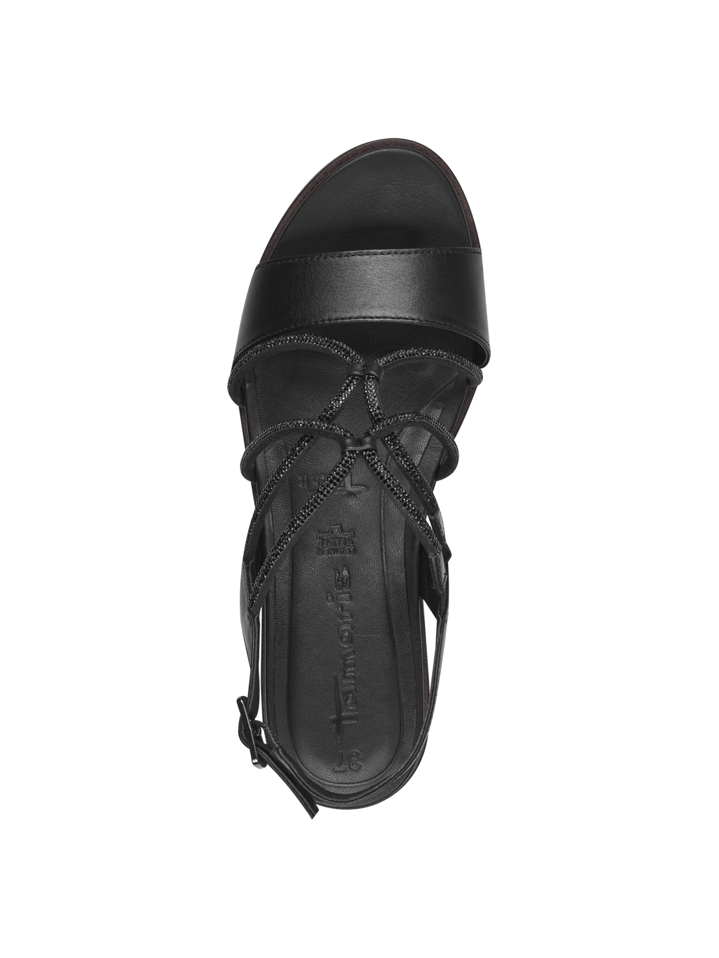 Tamaris Strap sandal in Black