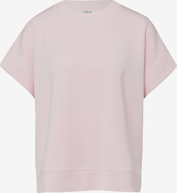 Sweat-shirt s.Oliver en rose : devant