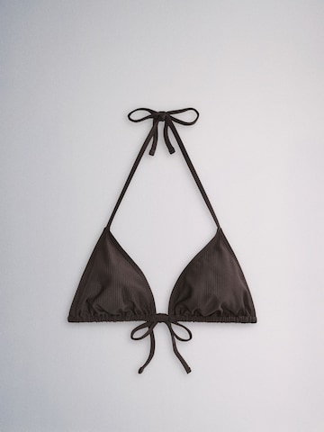 The Set Triangel Bikinitop in Bruin