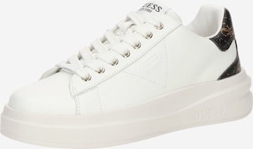 GUESS Низкие кроссовки 'Elbina' в Белый: спереди