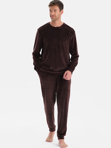 Pyjama long Dagi en marron