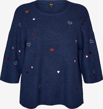 ZizziPulover 'Msunny Heart' - plava boja: prednji dio