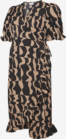 Robe MAMALICIOUS en marron : devant