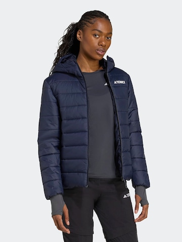 ADIDAS TERREX Outdoor Jacket 'Essentials' in Blue: front