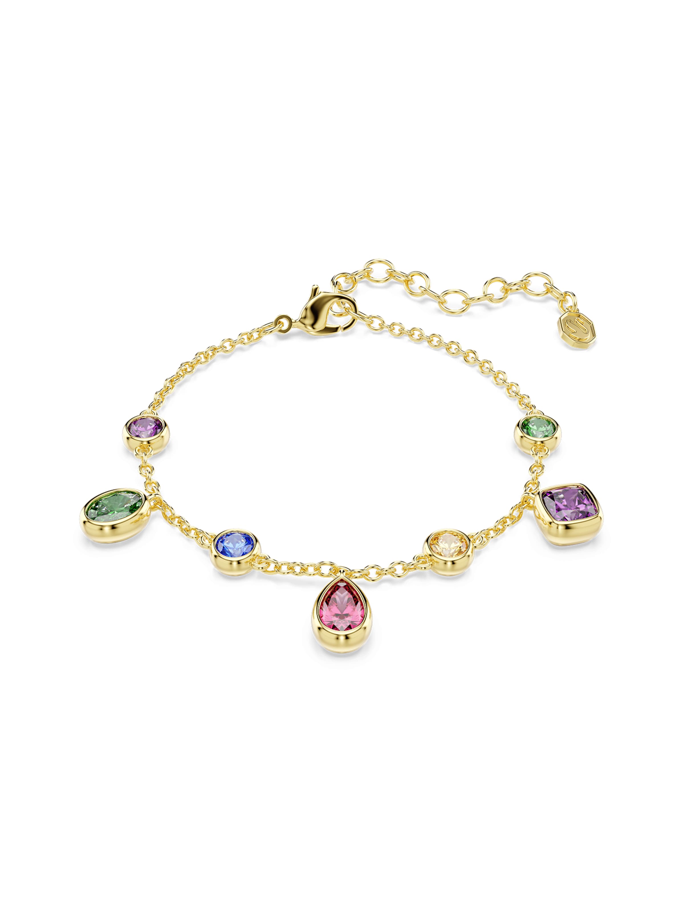 Swarovski Bracelet 'IMBER' en One Size en bleu / or / vert / violet, Vue avec produit