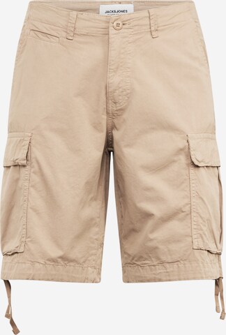 Pantalon cargo 'Cole Tucker' JACK & JONES en beige : devant