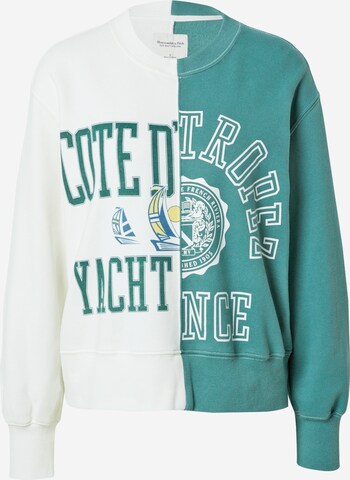 Felpa di Abercrombie & Fitch in verde: frontale