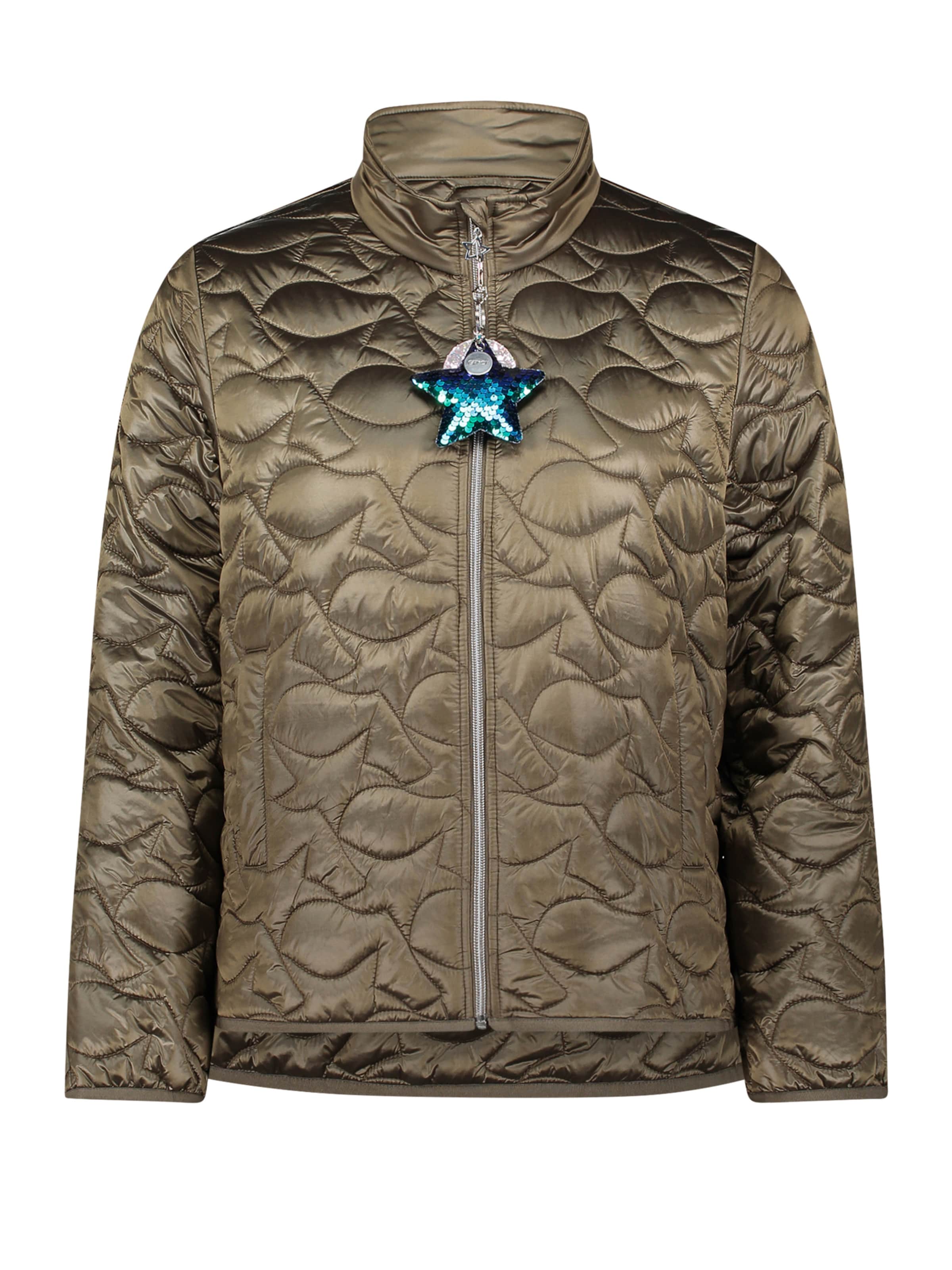 Cartoon Winterjas in Groen: voorkant