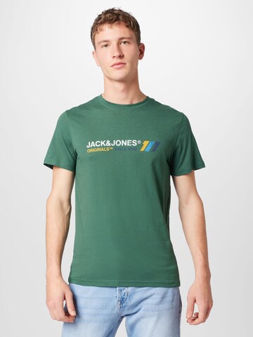 JACK & JONES Tričko 'Nate' – zelená: přední strana