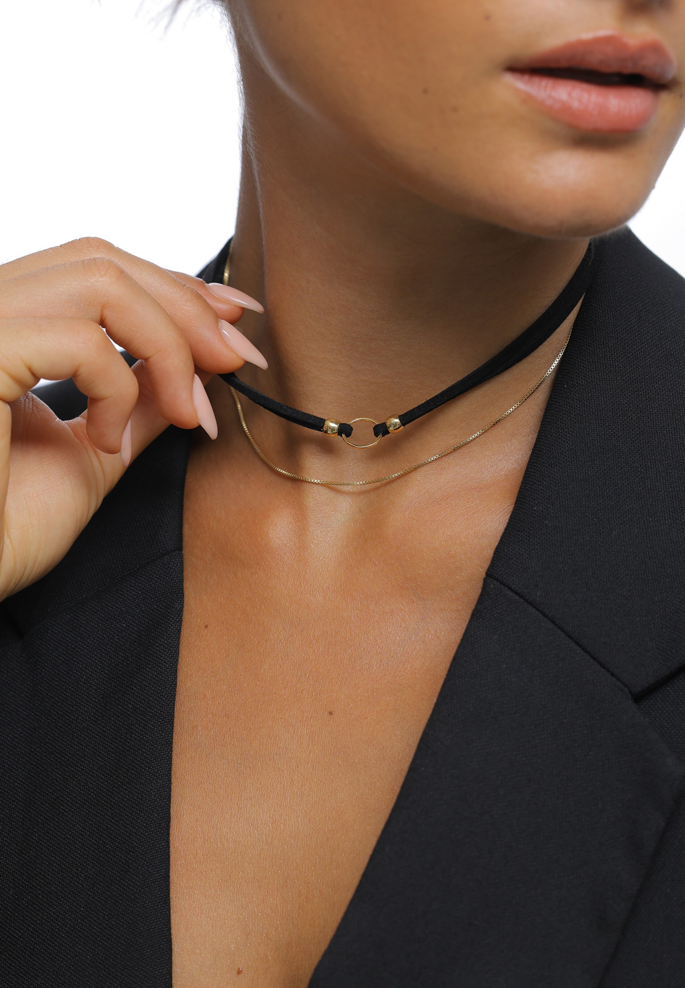 ELLI Choker in Gold: Vorderseite