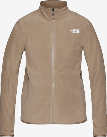 THE NORTH FACE Функциональная флисовая куртка 'Glacier' в Коричневый: спереди