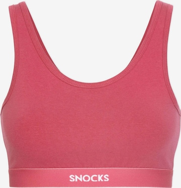 SNOCKS Bralette Bra in Pink: front