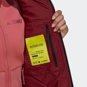 ADIDAS TERREX Athletic Jacket 'Myshelter' in Red