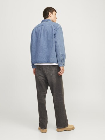 JACK & JONES Comfort fit Button Up Shirt in Blue