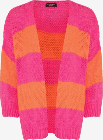 SASSYCLASSY Свободна плетена жилетка в розово: отпред