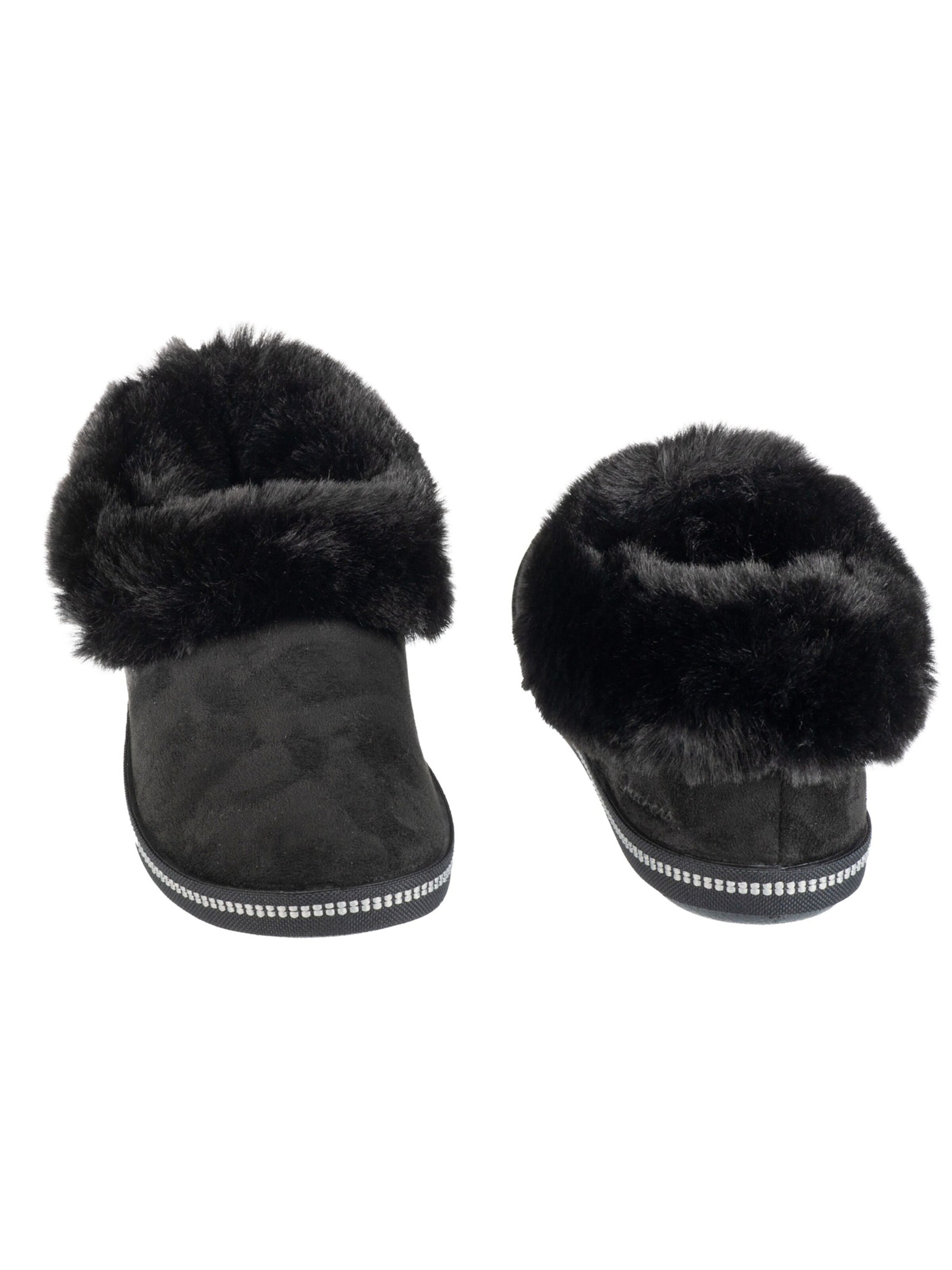 SKECHERS Huisschoenen 'Cozy Campfire - Winter Nights' in Zwart