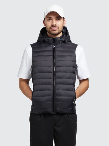 khujo Vest in Black: front